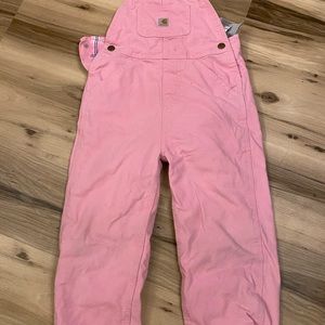 Girls Carhartt 4T lined overalls